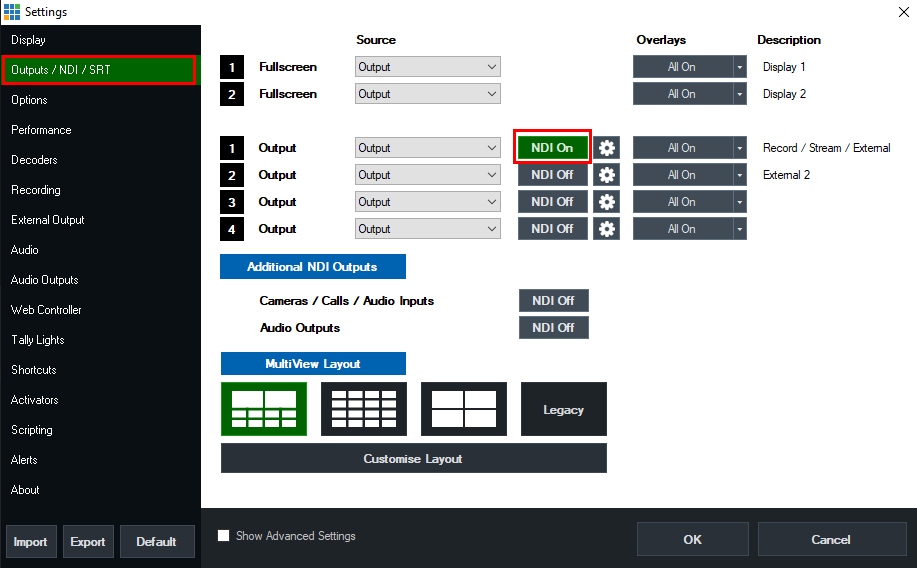 Vmix input camera android clearance wifi